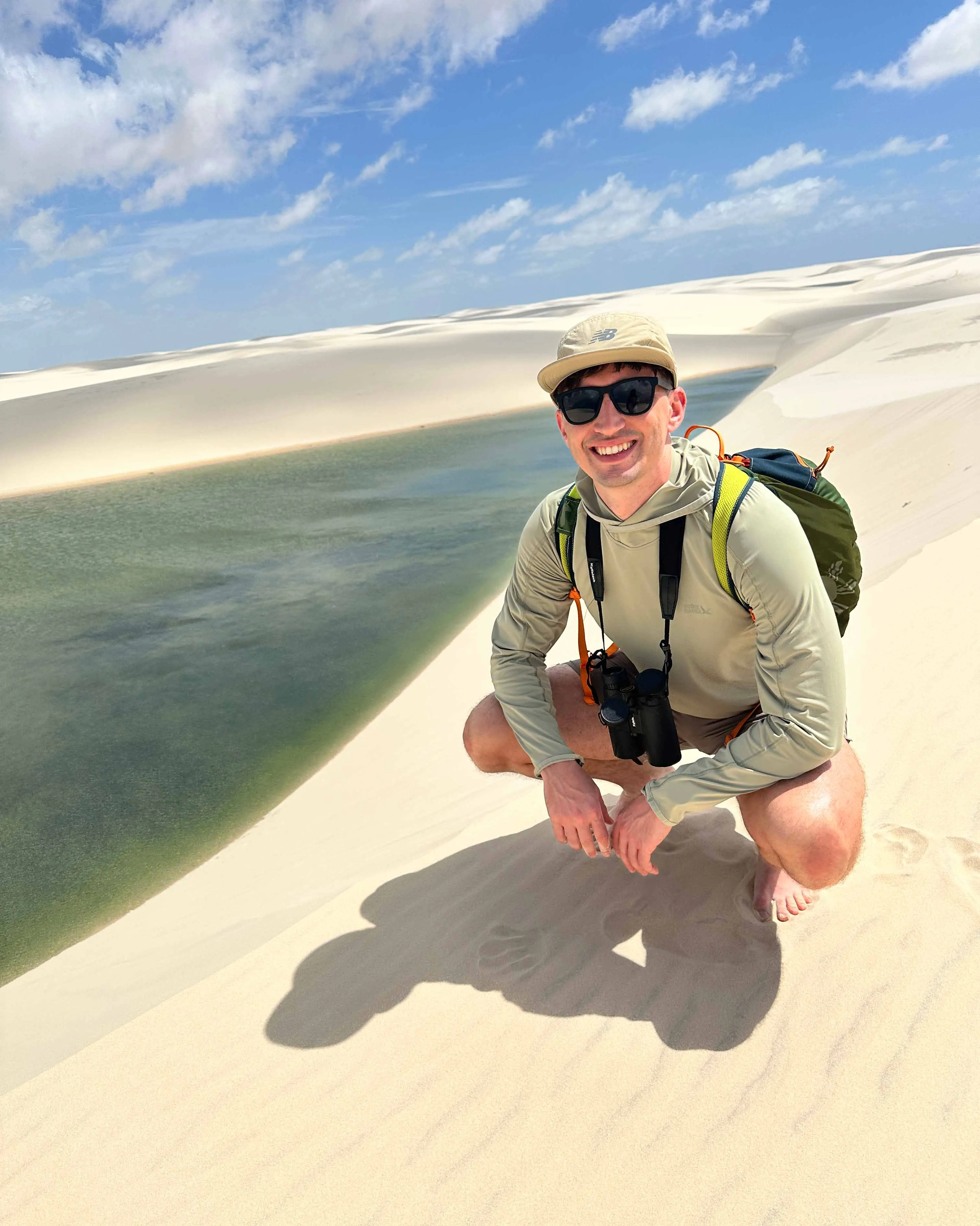 Josh at Lençóis Maranhenses National Park