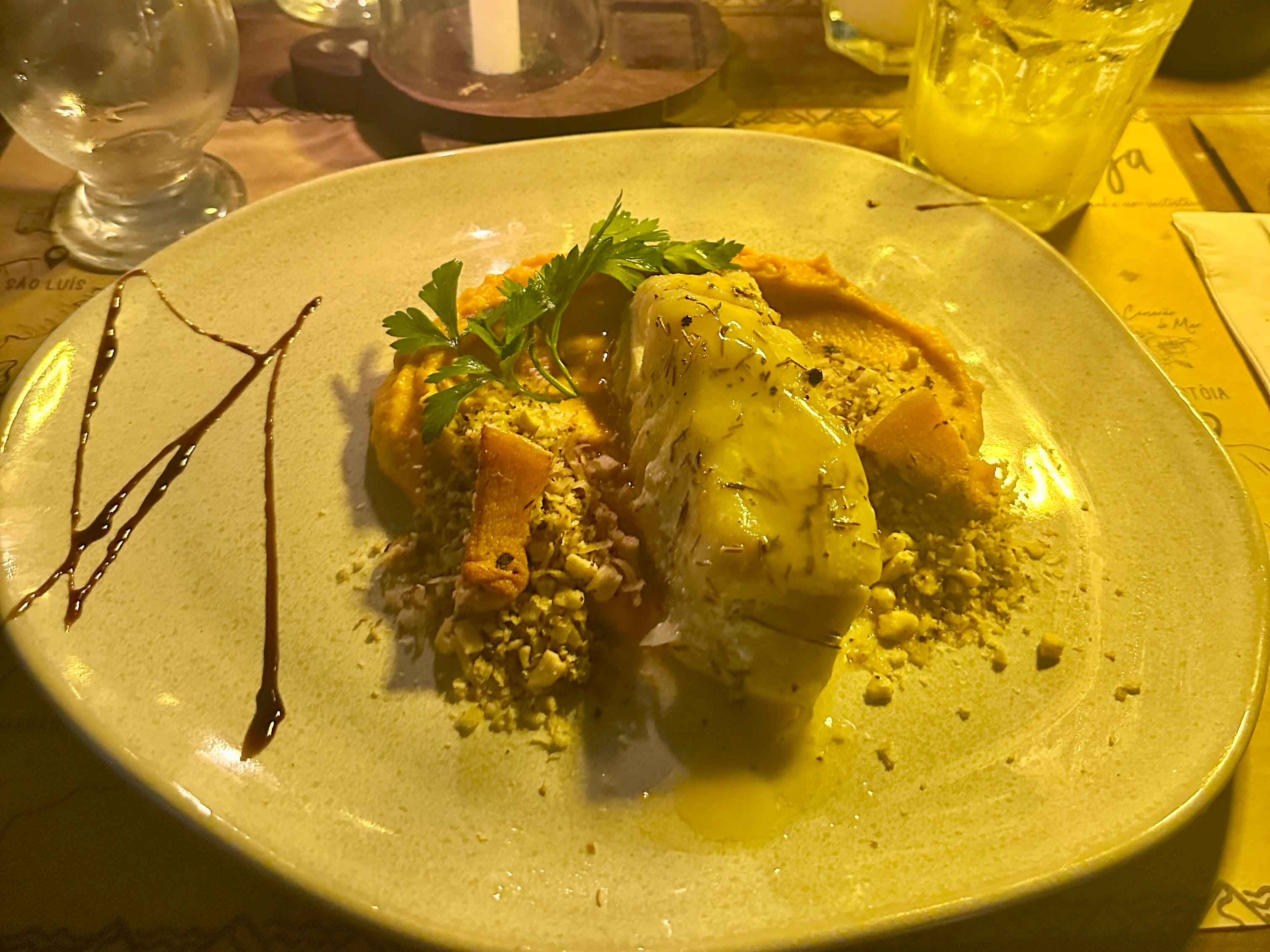 Main course from one of the tasting menus