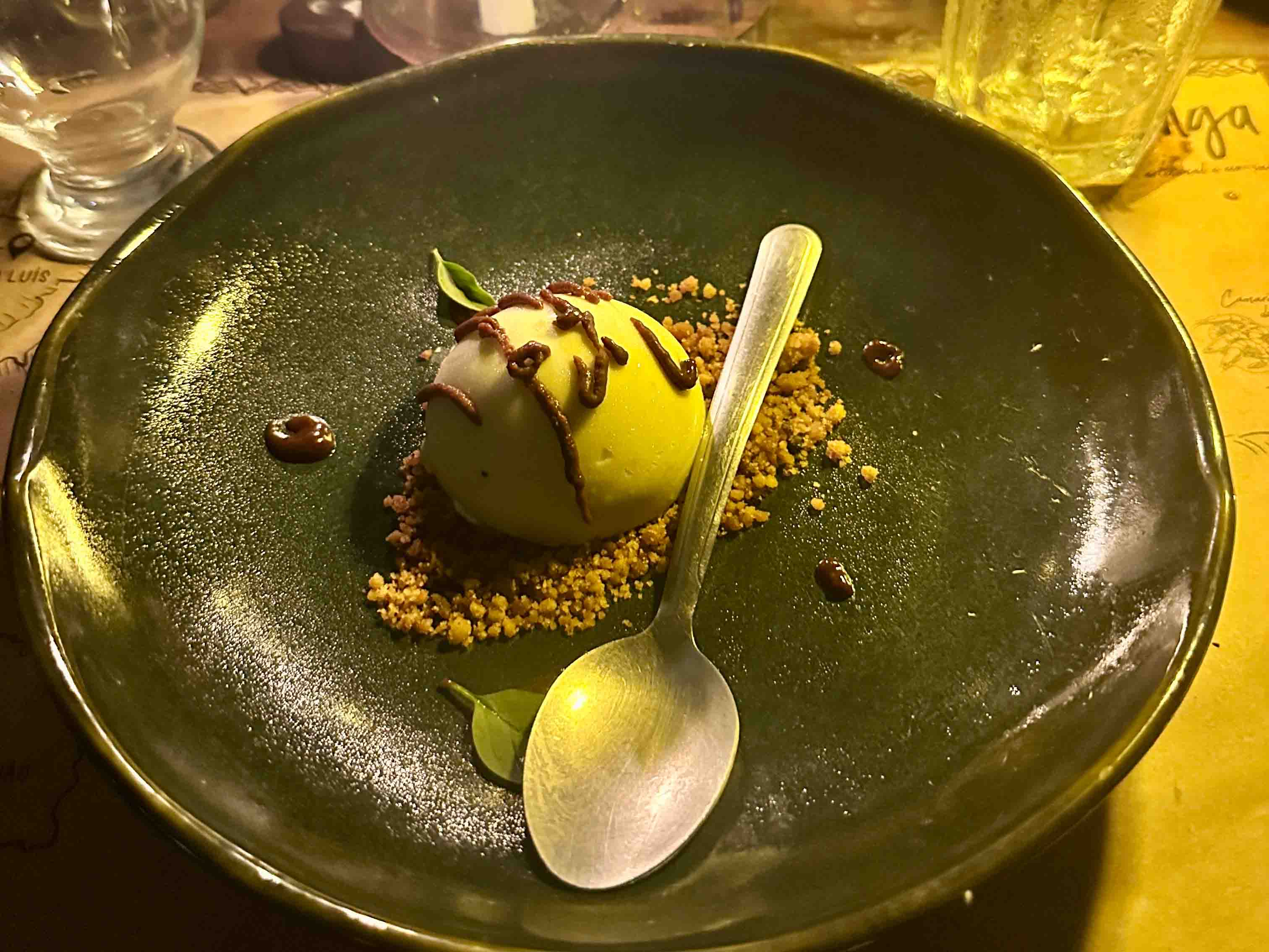 Dessert from one of the tasting menus