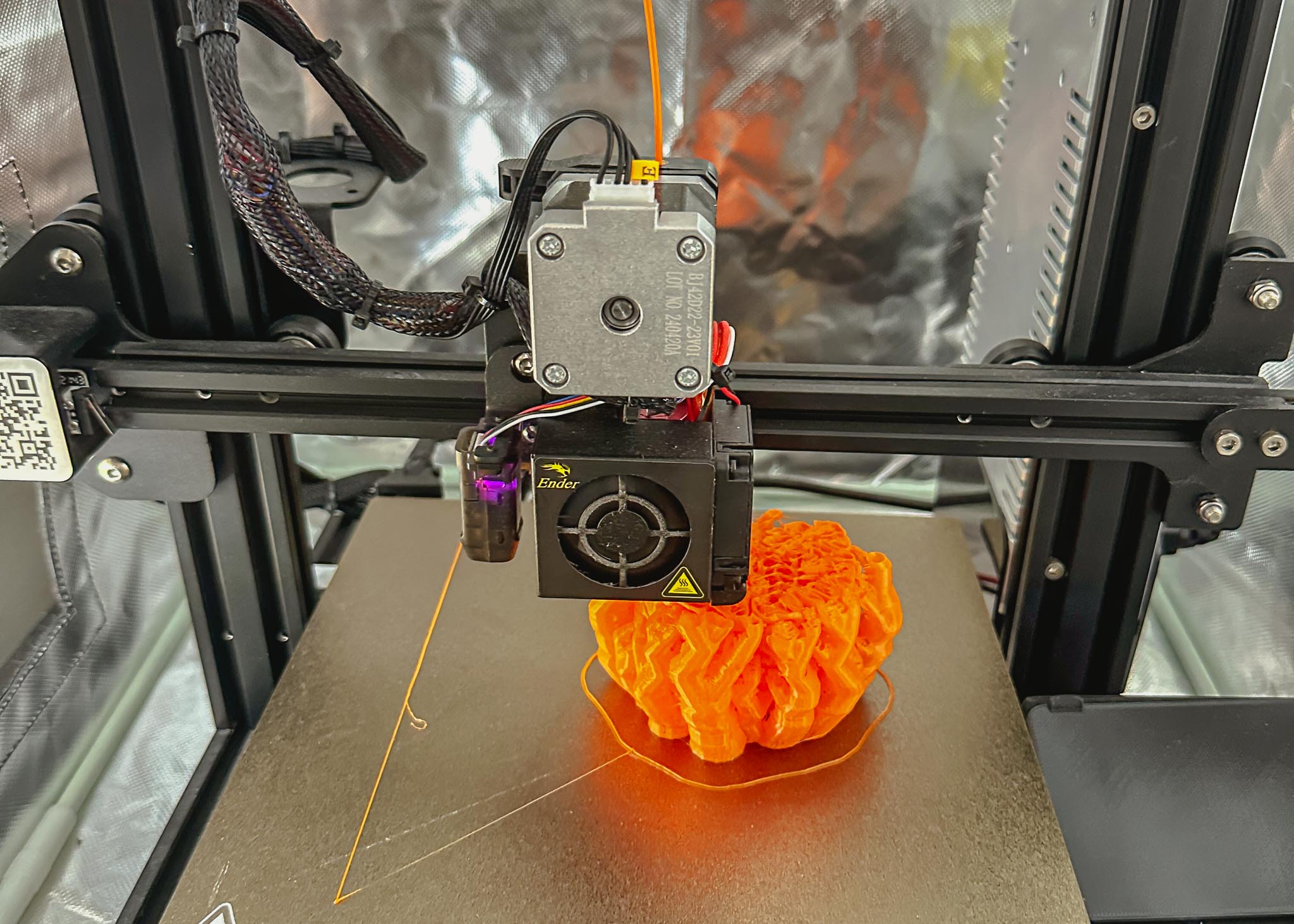 My TPU brain mid-print